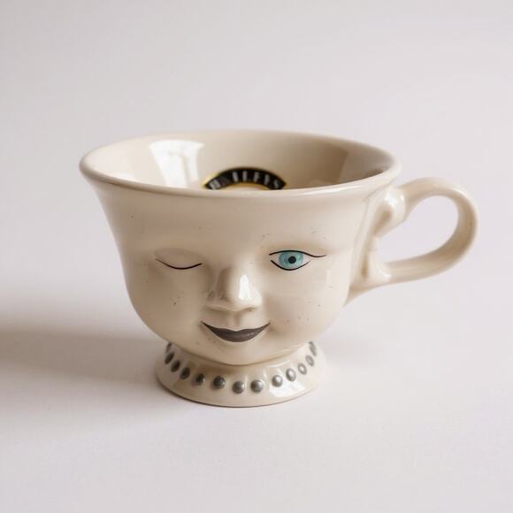 Limited Edition Helen Hunt Baileys 'Winking Face' Ceramic Coffee Mug Tea Cup - Picture 1 of 9